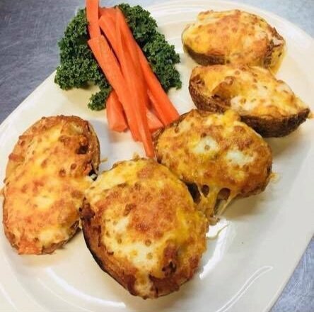 Pictured: Fresh- Made Potato Skins